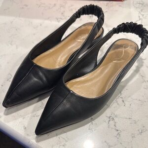 Black Slingback Flats